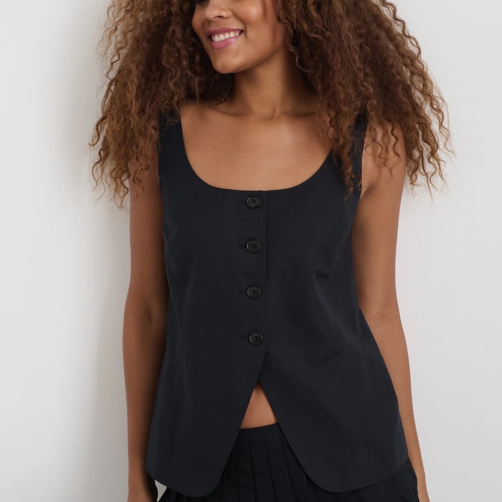 Alex Mill Soho Scoop Vest In Linen Cotton